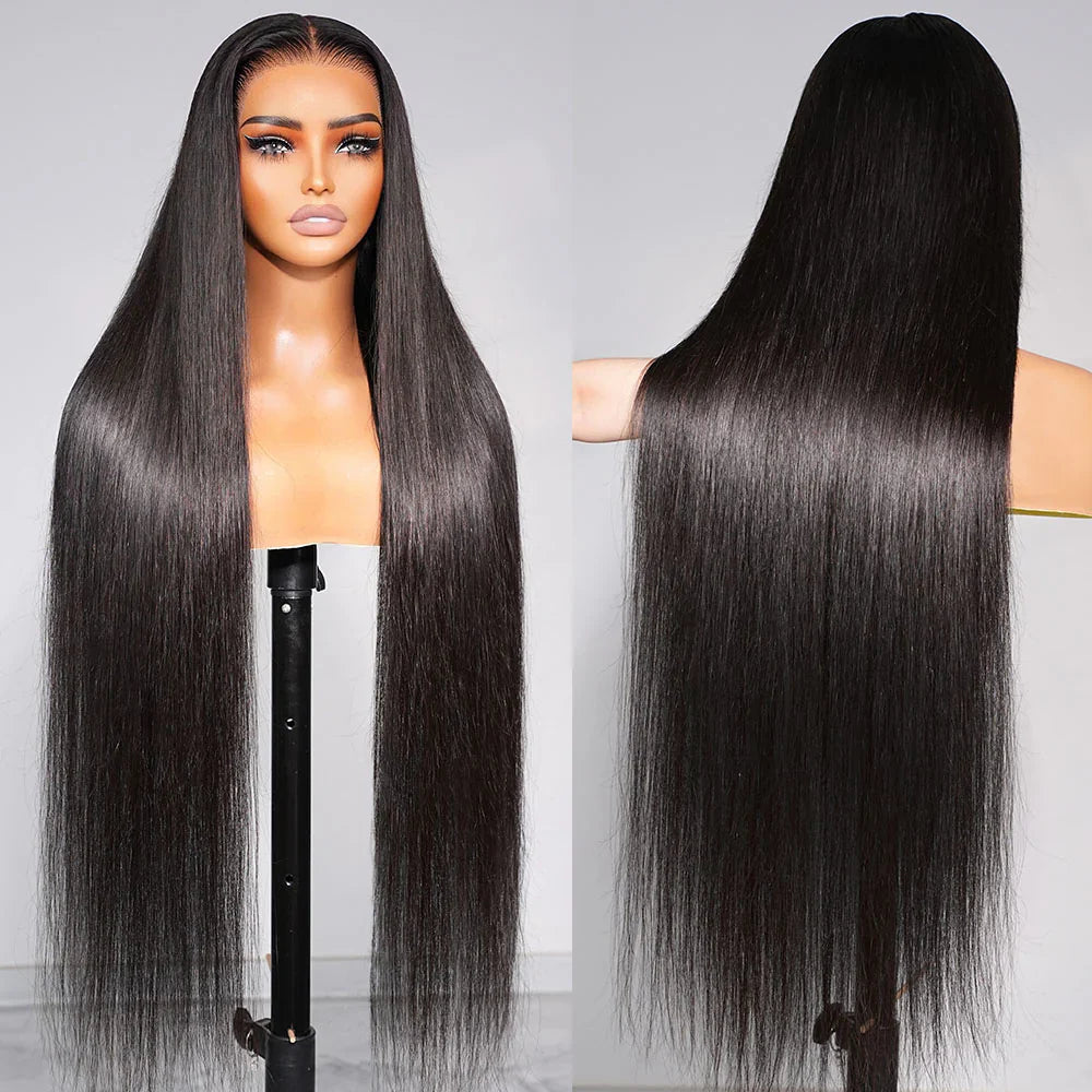 13x4 Lace Frontal Invisible Knots Glueless Straight Hair Wig