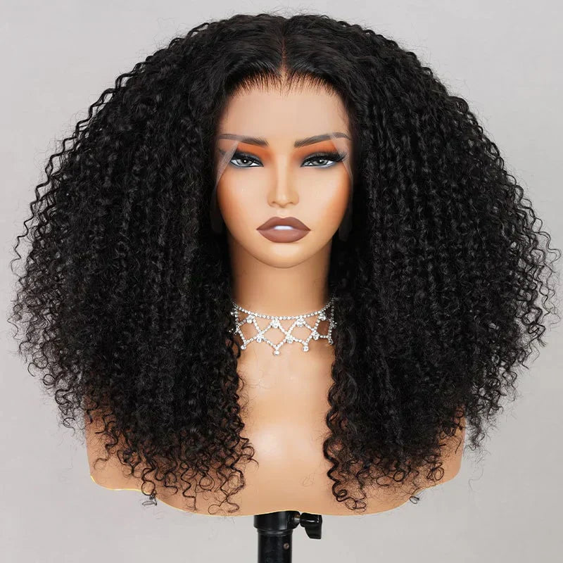 6x5 Pre-cut Short Glueless Wig - Kinky Curly