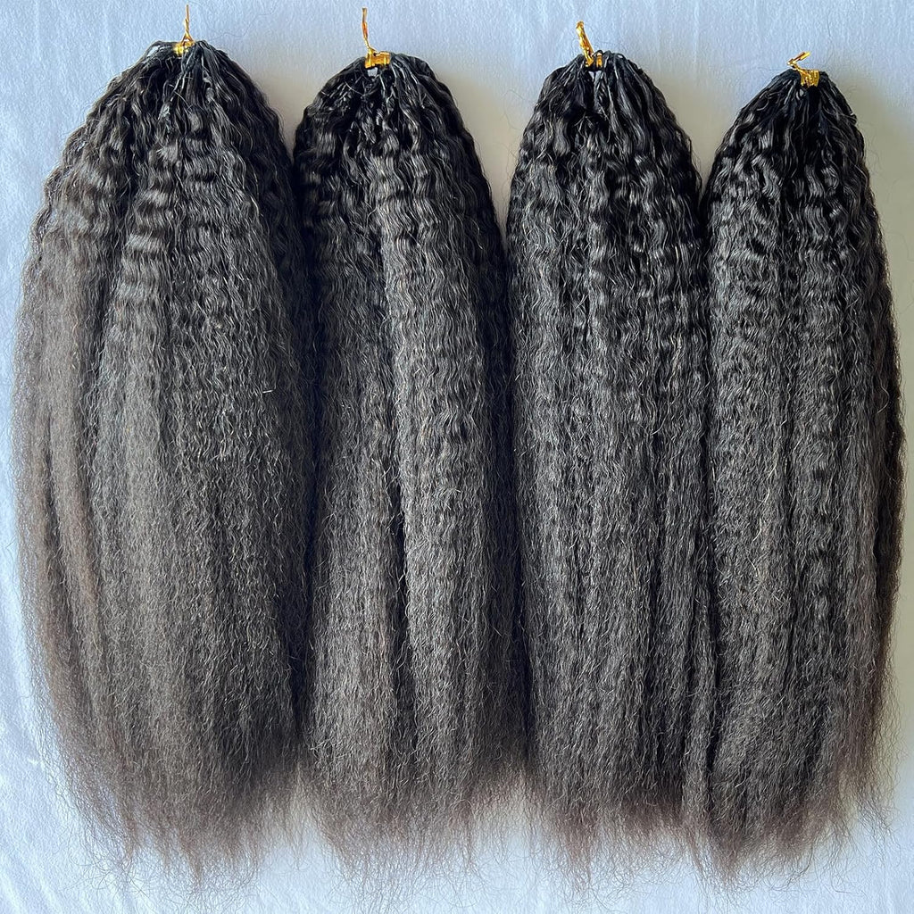 Kinky Straight/Yaki 100% Human Crochet Hair | 100 pieces
