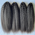 Kinky Straight/Yaki 100% Human Crochet Hair | 100 pieces