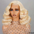 61B Blonde 6x5 Pre-cut Short Bob Wavy Glueless Wig