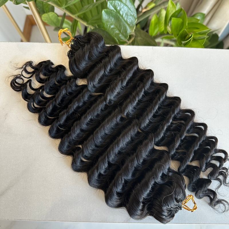 Deep Wave 100% Human Crochet Hair | 100 pieces