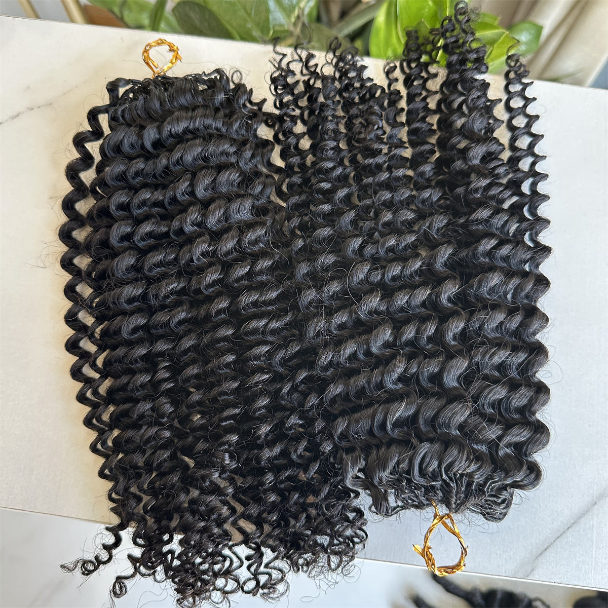 Jerry Curly 100% Human Crochet Hair  | 100 pieces