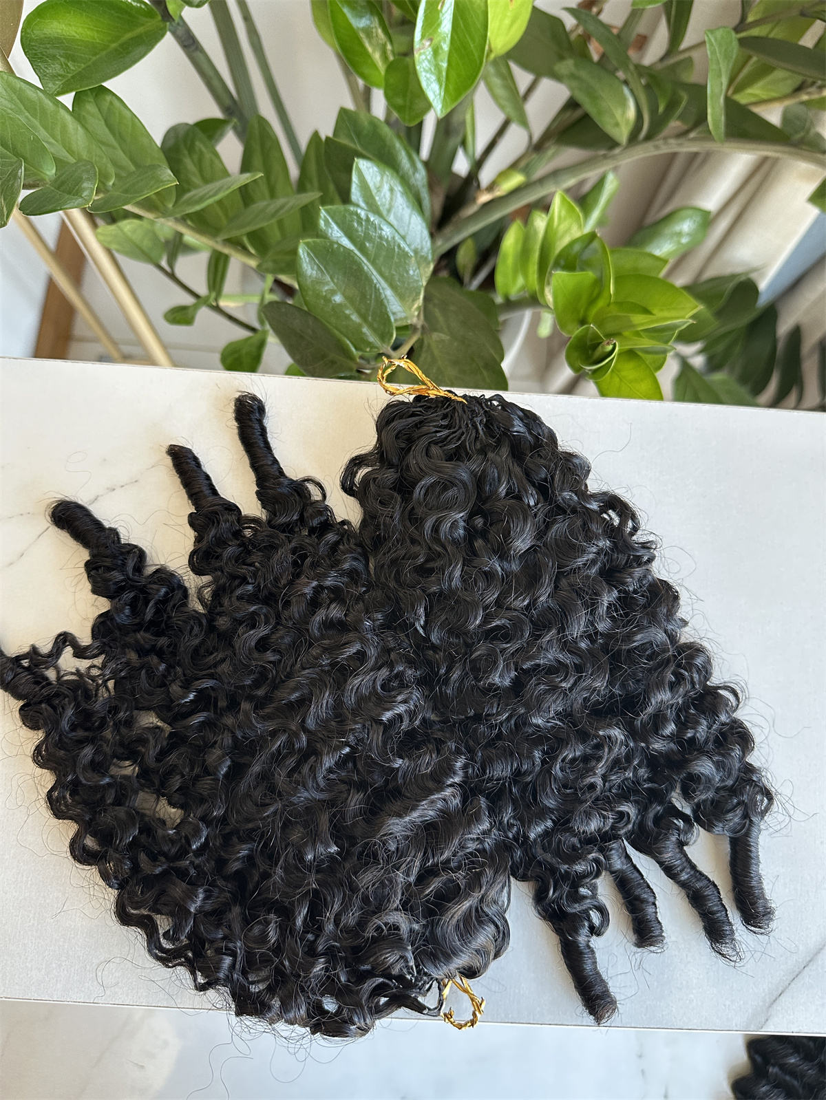 Burmese Curly 100% Human Crochet Hair  | 100 pieces